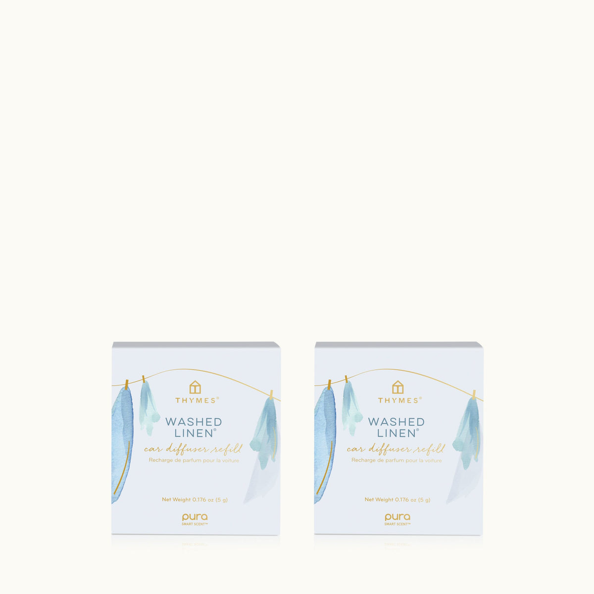 Washed Linen Pura Car Pro? Diffuser Refill 2-Pack Bundle