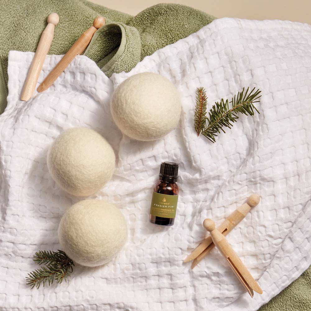 Frasier Fir? Wool Dryer Balls & Laundry Fragrance Oil Set