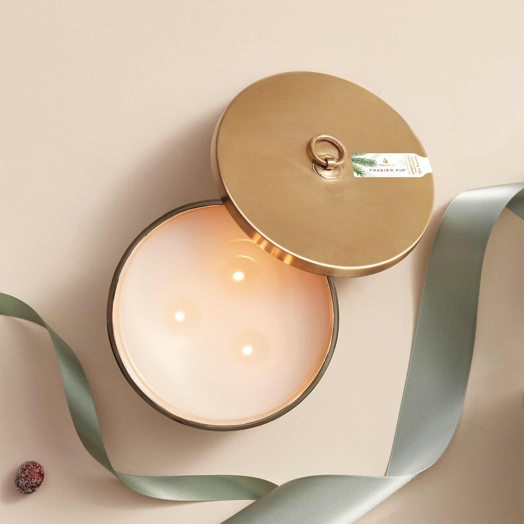 Frasier Fir? Frosted Plaid 3-Wick Candle