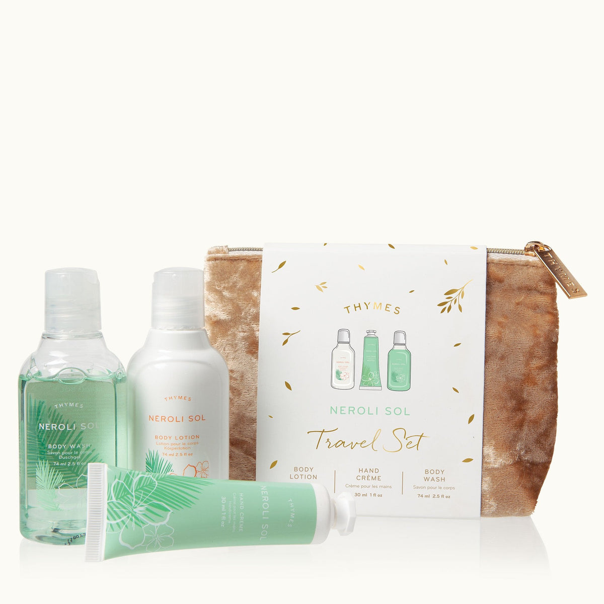 Neroli Sol Travel Set with Beauty Bag