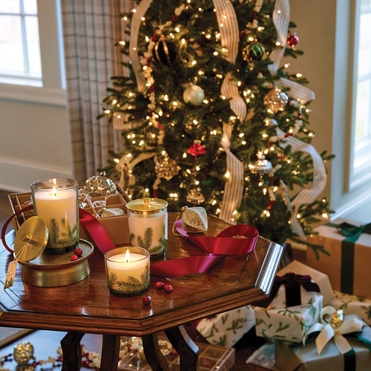 Frasier Fir? Heritage Medium Pine Needle Luminary