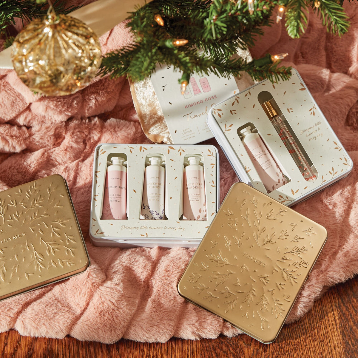 Kimono Rose Travel Set with Beauty Bag