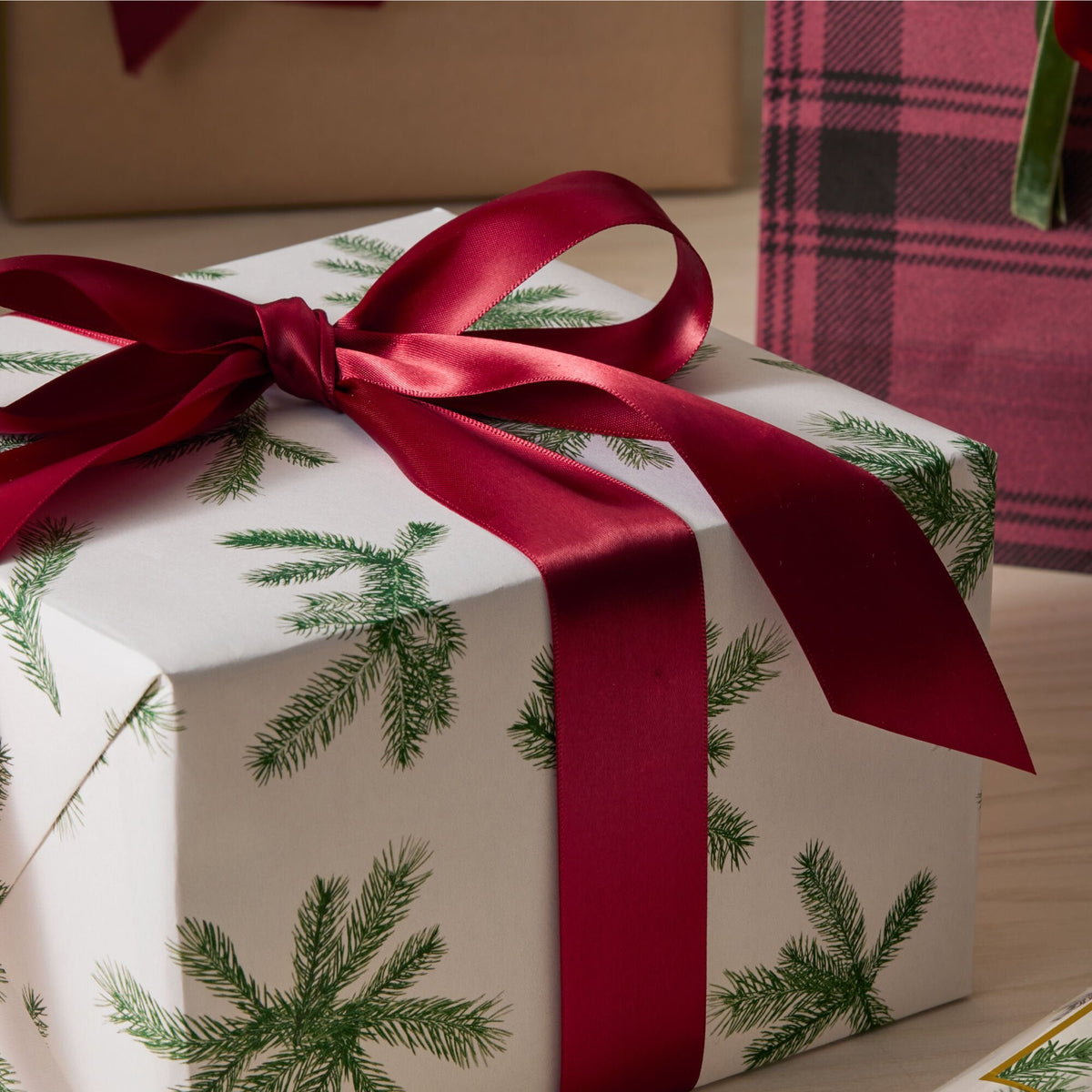 Frasier Fir® Fragranced Wrapping Paper. 2 pack